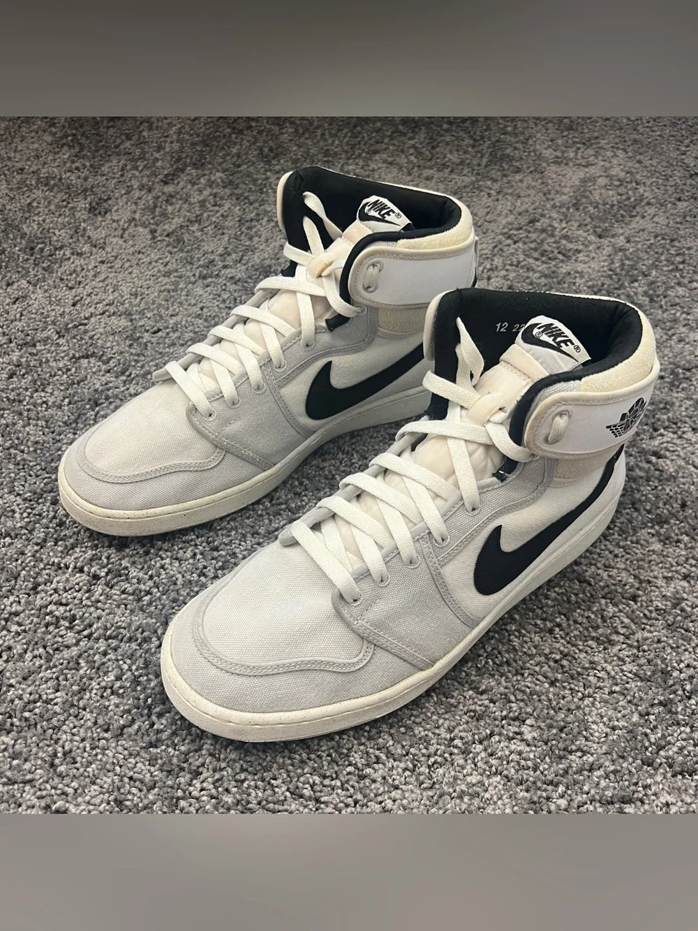 Jordan 1 Retro AJKO Shoes Men’s Size 12 White Black Grey Fog Sail DO5047-100